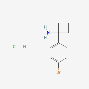 molecular formula C10H13BrClN B1439402 1-(4-Bromophenyl)cyclobutanamine hydrochloride CAS No. 1193389-40-0