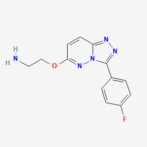 (2-{[3-(4-Fluorophenyl)[1,2,4]triazolo[4,3-b]pyridazin-6-yl]oxy}ethyl)amine