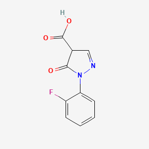 1-(2-fluorophenyl)-5-oxo-4H-pyrazole-4-carboxylic acid