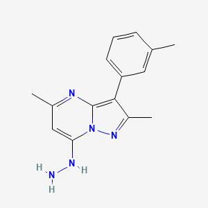 7-Hydrazino-2,5-dimethyl-3-(3-methylphenyl)pyrazolo[1,5-a]pyrimidine