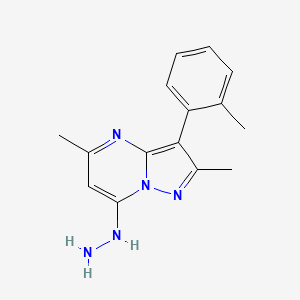 7-Hydrazino-2,5-dimethyl-3-(2-methylphenyl)pyrazolo[1,5-a]pyrimidine