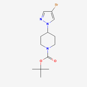 molecular formula C13H20BrN3O2 B1439409 tert-butyl 4-(4-bromo-1H-pyrazol-1-yl)piperidine-1-carboxylate CAS No. 877399-50-3