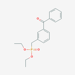 molecular formula C18H21O4P B14394114 Diethyl [(3-benzoylphenyl)methyl]phosphonate CAS No. 89765-35-5