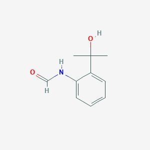 molecular formula C10H13NO2 B14394176 N-[2-(2-Hydroxypropan-2-yl)phenyl]formamide CAS No. 89937-02-0