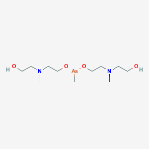 molecular formula C11H27AsN2O4 B14394260 Bis{2-[(2-hydroxyethyl)(methyl)amino]ethyl} methylarsonite CAS No. 89865-06-5
