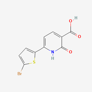 molecular formula C10H6BrNO3S B1439435 6-(5-bromothiophen-2-yl)-2-oxo-1H-pyridine-3-carboxylic acid CAS No. 1204296-56-9