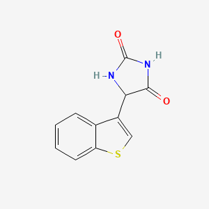 molecular formula C11H8N2O2S B1439440 5-(1-苯并噻吩-3-基)咪唑烷-2,4-二酮 CAS No. 1214206-50-4