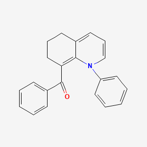 molecular formula C22H19NO B14394407 Phenyl(1-phenyl-1,5,6,7-tetrahydroquinolin-8-yl)methanone CAS No. 89409-15-4