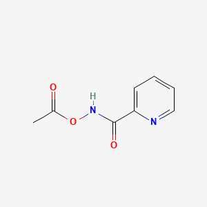 molecular formula C8H8N2O3 B14394419 Hydroxylamine, O-acetyl-N-picolinoyl- CAS No. 89970-83-2