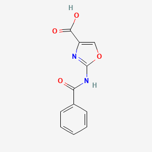 molecular formula C11H8N2O4 B1439442 2-Benzamido-1,3-oxazole-4-carboxylic acid CAS No. 1204297-20-0