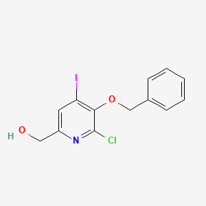 molecular formula C13H11ClINO2 B1439444 (5-(Benzyloxy)-6-chloro-4-iodopyridin-2-yl)methanol CAS No. 1186405-17-3