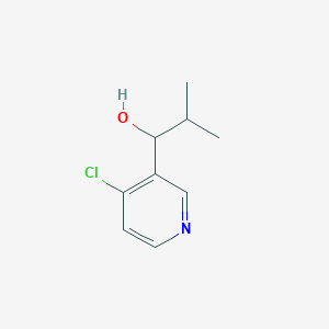 molecular formula C9H12ClNO B1439446 1-(4-Chloro-3-pyridinyl)-2-methyl-1-propanol CAS No. 1147979-34-7
