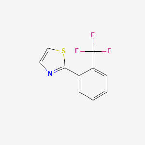 molecular formula C10H6F3NS B1439455 2-[2-(Trifluoromethyl)phenyl]-1,3-thiazole CAS No. 1159821-68-7