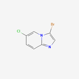 molecular formula C7H4BrClN2 B1439456 3-Bromo-6-chloroimidazo[1,2-a]pyridine CAS No. 886371-28-4