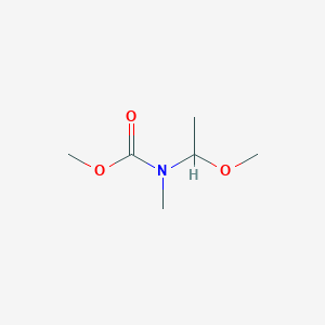 molecular formula C6H13NO3 B14394569 Methyl (1-methoxyethyl)methylcarbamate CAS No. 88167-96-8