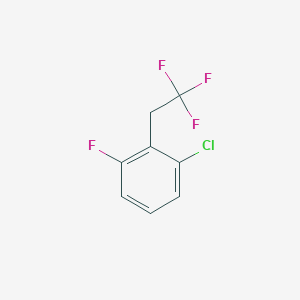 molecular formula C8H5ClF4 B1439459 1-Chloro-3-fluoro-2-(2,2,2-trifluoroethyl)benzene CAS No. 1099597-29-1