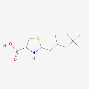 molecular formula C12H23NO2S B1439464 2-(2,4,4-三甲基戊基)-1,3-噻唑烷-4-羧酸 CAS No. 1214194-32-7