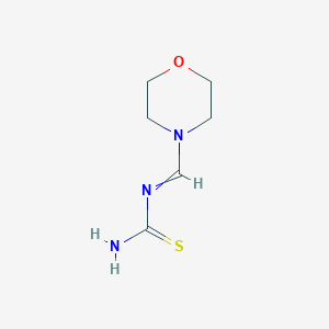 molecular formula C6H11N3OS B14394650 N-[(Morpholin-4-yl)methylidene]thiourea CAS No. 89984-41-8