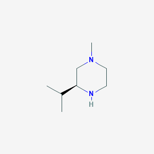 molecular formula C8H18N2 B1439466 (3S)-3-Isopropyl-1-methylpiperazine CAS No. 80949-76-4