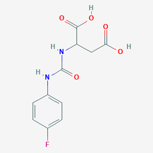 2-{[(4-Fluorophenyl)carbamoyl]amino}butanedioic acid
