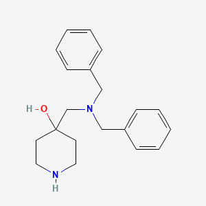 molecular formula C20H26N2O B1439469 4-[(Dibenzylamino)methyl]-4-piperidinol CAS No. 1192263-91-4