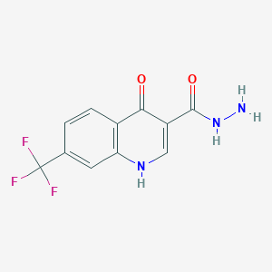 4-Hydroxy-7-(trifluoromethyl)quinoline-3-carbohydrazide