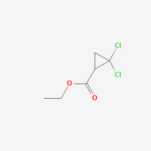 molecular formula C6H8Cl2O2 B14394785 Ethyl 2,2-dichlorocyclopropane-1-carboxylate CAS No. 90041-09-1