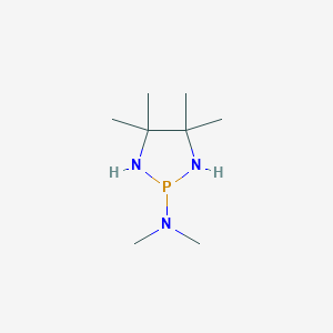 molecular formula C8H20N3P B14394810 N,N,4,4,5,5-Hexamethyl-1,3,2-diazaphospholidin-2-amine CAS No. 90053-50-2