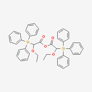 molecular formula C44H42O5Si2 B14394818 Ethoxy(triphenylsilyl)acetic anhydride CAS No. 90122-01-3