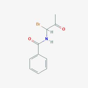 molecular formula C10H10BrNO2 B14394884 N-(1-Bromo-2-oxopropyl)benzamide CAS No. 88297-78-3