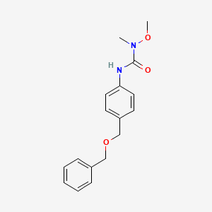 molecular formula C17H20N2O3 B14394890 N'-{4-[(Benzyloxy)methyl]phenyl}-N-methoxy-N-methylurea CAS No. 88465-64-9