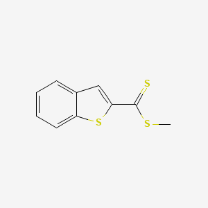 molecular formula C10H8S3 B14394898 Methyl 1-benzothiophene-2-carbodithioate CAS No. 88075-83-6