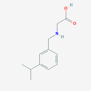 molecular formula C12H17NO2 B14394946 N-{[3-(Propan-2-yl)phenyl]methyl}glycine CAS No. 88720-29-0