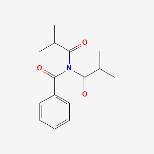 molecular formula C15H19NO3 B14394969 N,N-Bis(2-methylpropanoyl)benzamide CAS No. 89549-53-1