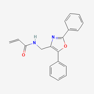 molecular formula C19H16N2O2 B14395056 N-[(2,5-Diphenyl-1,3-oxazol-4-yl)methyl]prop-2-enamide CAS No. 89919-18-6