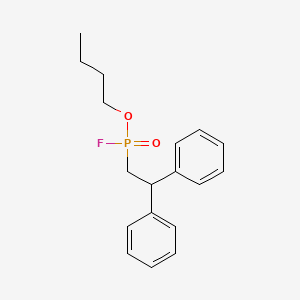 molecular formula C18H22FO2P B14395063 Butyl (2,2-diphenylethyl)phosphonofluoridate CAS No. 88344-36-9