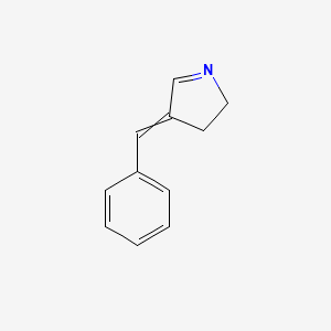molecular formula C11H11N B14395110 4-Benzylidene-3,4-dihydro-2H-pyrrole CAS No. 88631-61-2
