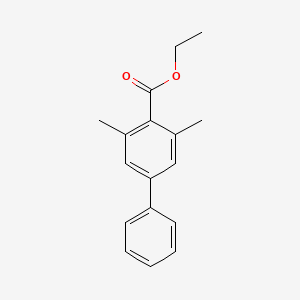 molecular formula C17H18O2 B14395113 Ethyl 3,5-dimethyl[1,1'-biphenyl]-4-carboxylate CAS No. 87555-73-5