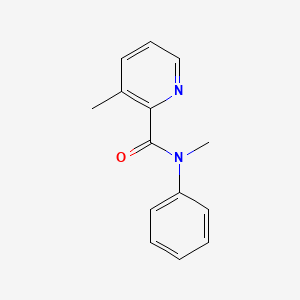 molecular formula C14H14N2O B14395137 N,3-Dimethyl-N-phenylpyridine-2-carboxamide CAS No. 88329-55-9