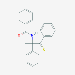 molecular formula C22H19NOS B14395153 N-(1,2-Diphenyl-1-sulfanylidenepropan-2-yl)benzamide CAS No. 89873-93-8