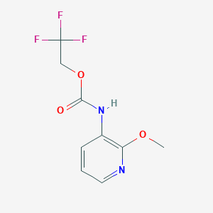 molecular formula C9H9F3N2O3 B1439517 2,2,2-trifluoroethyl N-(2-methoxypyridin-3-yl)carbamate CAS No. 1210138-46-7