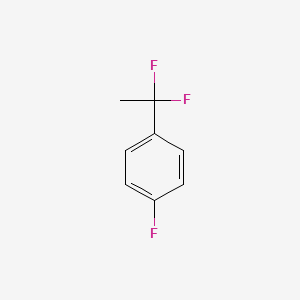molecular formula C8H7F3 B1439519 1-(1,1-Difluoroethyl)-4-fluorobenzene CAS No. 55805-03-3