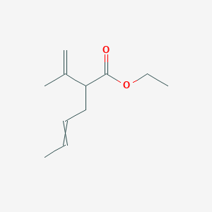 molecular formula C11H18O2 B14395201 Ethyl 2-(prop-1-EN-2-YL)hex-4-enoate CAS No. 88226-97-5