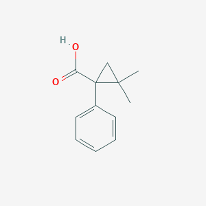 molecular formula C12H14O2 B1439522 2,2-Dimethyl-1-phenylcyclopropanecarboxylic acid CAS No. 33795-08-3