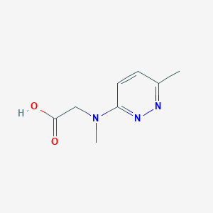 molecular formula C8H11N3O2 B1439529 [Methyl-(6-methyl-pyridazin-3-yl)-amino]-acetic acid CAS No. 1083396-40-0