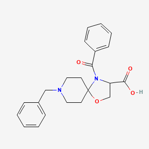 4-Benzoyl-8-benzyl-1-oxa-4,8-diazaspiro[4.5]decane-3-carboxylic acid