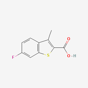 molecular formula C10H7FO2S B1439537 6-Fluoro-3-methylbenzo[b]thiophene-2-carboxylic acid CAS No. 863119-55-5