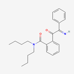 molecular formula C23H28N2O2 B14395404 N,N-Dibutyl-2-[imino(phenyl)acetyl]benzamide CAS No. 90072-51-8