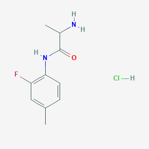 N~1~-(2-Fluoro-4-methylphenyl)alaninamide hydrochloride