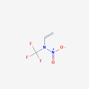 molecular formula C3H3F3N2O2 B14395438 N-Ethenyl-N-(trifluoromethyl)nitramide CAS No. 89814-66-4